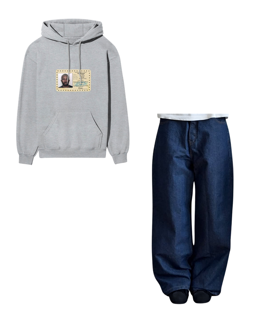 Frank hoodie x blue jeans